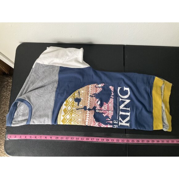 Disney The Lion King Graphic Print Top Sz L (12-14) Oversize Round Neck Pullover - Picture 7 of 10